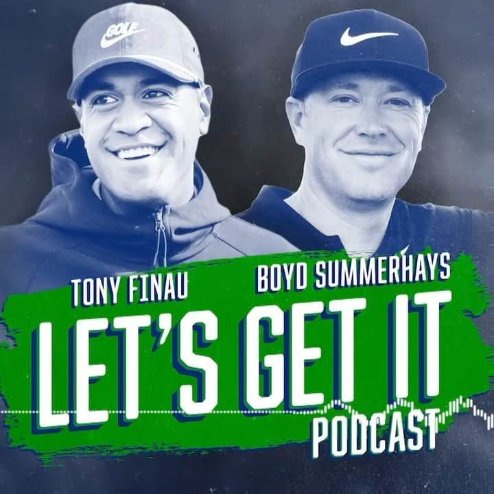 トニー・フィナウのインスタグラム：「🎙New Episode! Win Edition!🚨  Boydo and I sit down with the man himself, my dad, to reflect on our journey to my very special second win on the @pgatour.   Check out this and all our episodes on @apple podcasts and all major platforms!   @boydsummerhaysgolf #golf #podcast #letsgetit #PGATOUR #itunes」