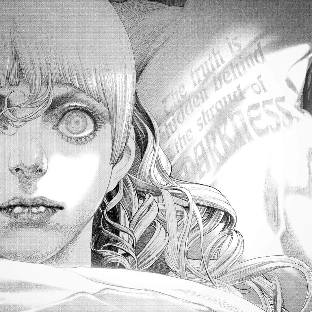 坂本眞一のインスタグラム：「Drawing day 3  Luke "Lucy" Westenra  #DRCL#midnightchildren#BramStoker #shinichisakamoto#坂本眞一#グランドジャンプ#Whitby#Dracula#WilhelminaMurray #LukeWestenra」