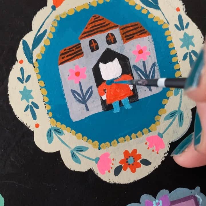 のインスタグラム：「しろねこハウス  #yumikitagishi」