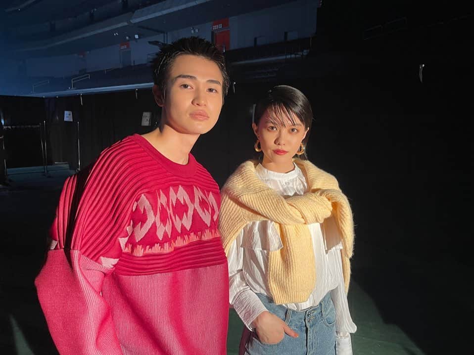 志田彩良のインスタグラム：「・ #ドラゴン桜 で共演した 西垣匠くんとお久しぶりの再会！！  眉毛も髪も伸びてました！笑」