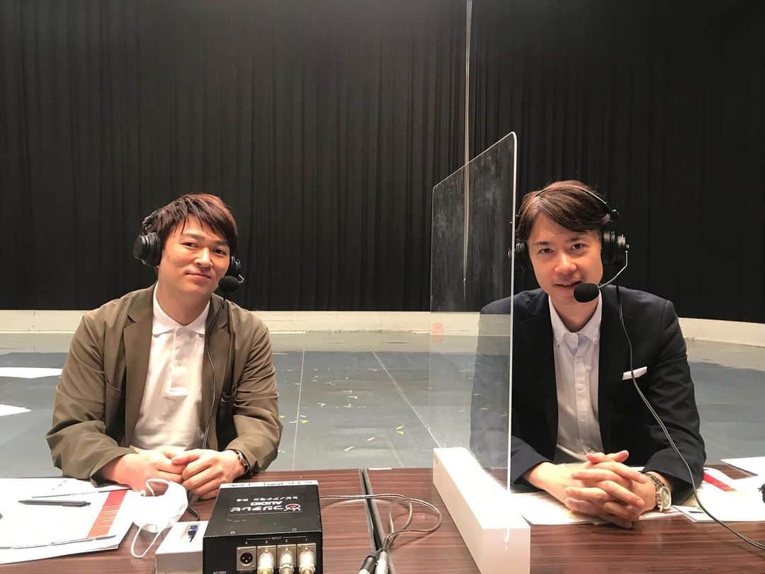 フジテレビアナウンサーのインスタグラム：「. 田淵裕章です。  東京パラリンピック 車いすバスケットボール男子5位-6位決定戦 トルコ×オーストラリアを 解説の元日本代表・土子大輔さんと一緒に中継させて頂きました！ オーストラリアのシュート力が光った試合になりました。  さぁ！日本代表は快進撃を続けて 明日アメリカと決勝を戦います。 最強日本が頂点に立つ為、みんなで応援しましょう！  #車いすバスケットボール #土子大輔さん #tokyo2020 #パラリンピック　 #田淵裕章 @yushoh.tabuchi」