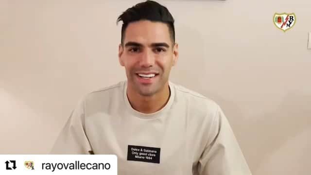 ラダメル・ファルカオのインスタグラム：「@rayovallecano 🐅⚡️」