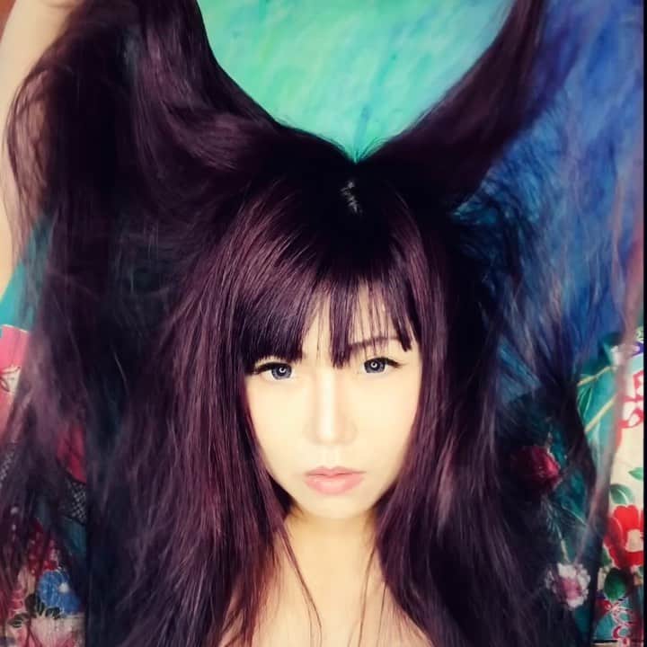 浮世みゆのインスタグラム：「limited video  l just wanted to show you how long my hair is ....  #kimono #art #artistic #bts #longhair #japanesemodel #asianmodel #model #photography #video   videography/ sound @miyu_4art」