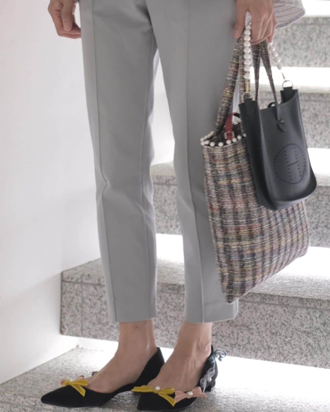 木本泉さんのインスタグラム写真 - (木本泉Instagram)「- coordinate  tops #fleur_clothes  pants #yori shoes #tsurubymarikooikawa  bag #hermes #fleur_bag」9月5日 23時22分 - izumikimoto