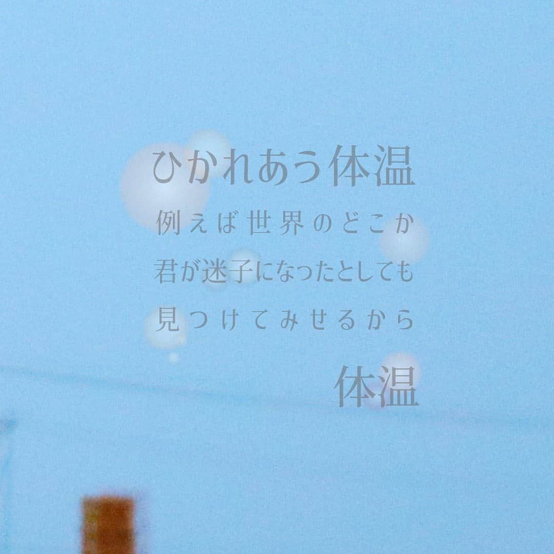 のインスタグラム：「『体温』  📀1st フルアルバム 『ものがたり』M7 収録 matsuo-takashi.jp/news/detail/153  #松尾太陽 #ものがたり」