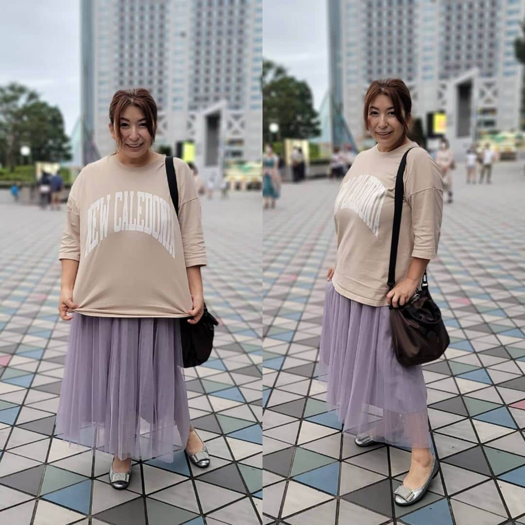 折原ゆかりさんのインスタグラム写真 - (折原ゆかりInstagram)「Outfit Of The Day 6  #都市名シリーズ   T-shirts #coca Bottom #gu Shoes #spps Bag #conversetokyo  都市 #newcaledonia   #thedayofphoto #fashion #ootd #me  #psootd  #plussizefashion #curvyfashion #bodypositive #ボディポジティブ #bopo #curvy #plussize #chubby #plump #voluptuous  ※マスクは撮影時はずしました ご了承下さいませ」9月6日 15時44分 - yukariorihara