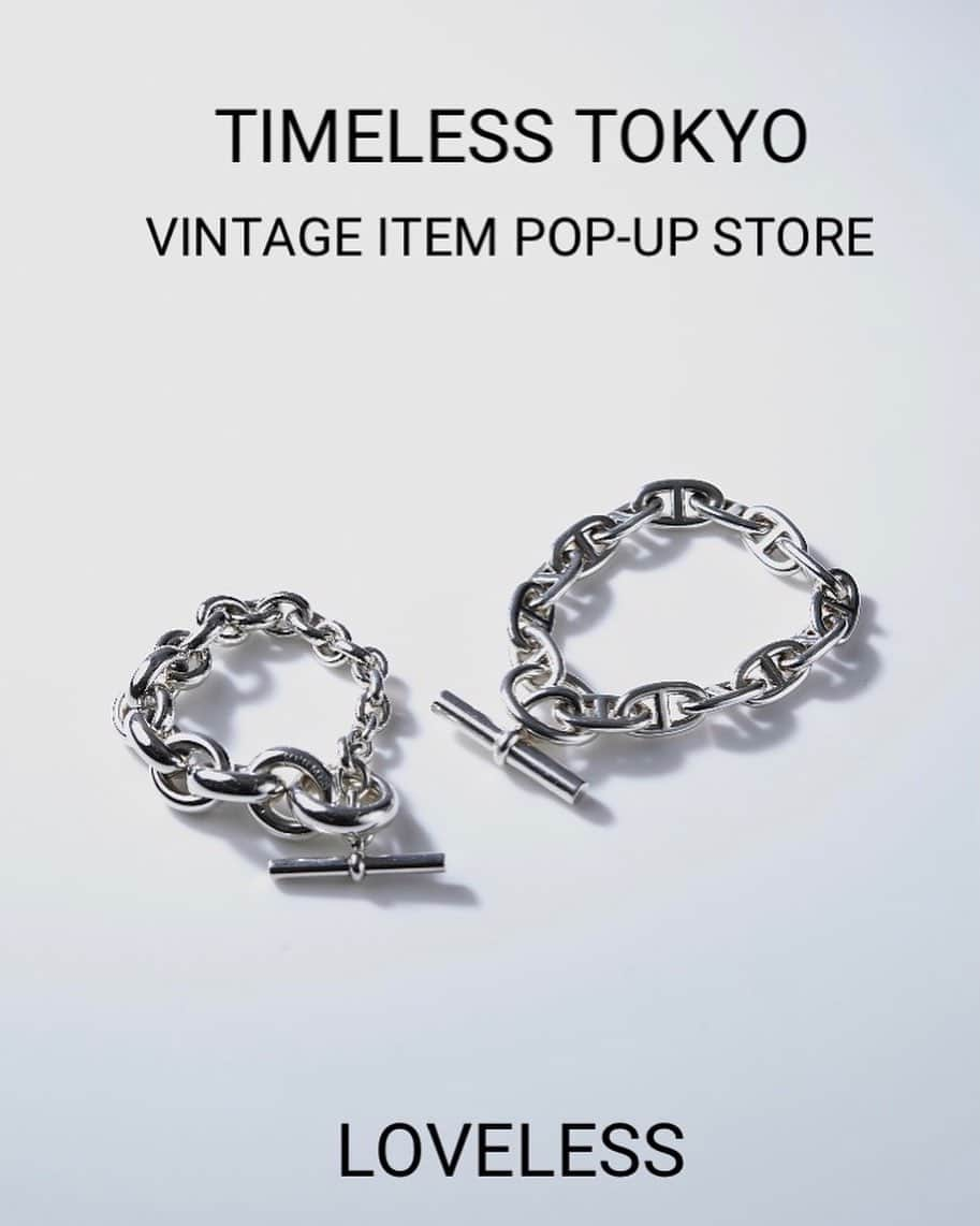 Paula’sのインスタグラム：「【TIMELESS TOKYO POP UP STORE】  9/3(金)よりの期間限定でヴィンテージショップ @timelesstokyo_official のPOP UP STOREをLOVELESS天神(@loveless_tenjin )にて開催しております。  是非この機会に特別な1点をお探しください。」