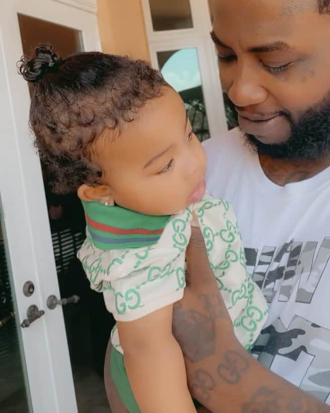 グッチ・メインのインスタグラム：「I got tha freshest baby @icedavis1017」