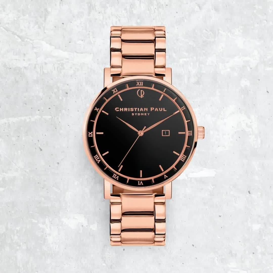 Christian Paulのインスタグラム：「Dare to be bold with our Alpha collection featuring The Noble man in rose gold.⁠ ⁠ 💸 Shop Now | christianpaul.com.au 💸」