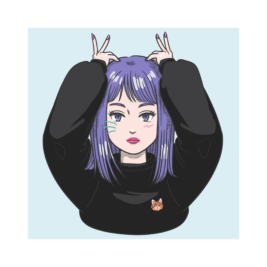 宮田聡子のインスタグラム：「イラストレーターをやっている親友が、フェリシモさんとコラボさせていただいたスウェットのイラストを描いてくれたよ‼︎ @rika_illustration  さすがプロ‼︎(´•ω•̥`) ✨✨ ほんとーーーーーーーーにありがとう‼︎🥺❤️ 高校の頃からすごく絵が上手くて、大人になってプロになってもずっと努力してるところ尊敬してます。 私も頑張ろう‼︎🥰　 ちょっとお昼寝したら、今日は絵を描く日にしよう。」