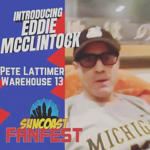エディ・マクリントックのインスタグラム：「“Hey-Hey-Hey!”  Come see me in Florida, Sept. 24-26!!  #WAREHOUSE13 @suncoastfanfest」