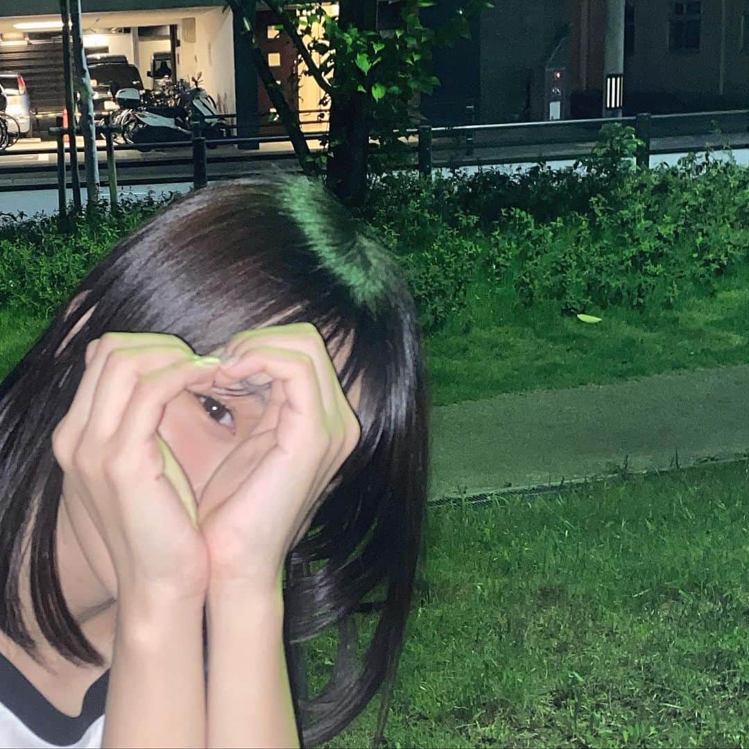 田中千織のインスタグラム：「夜はもう涼しい〜🎐」
