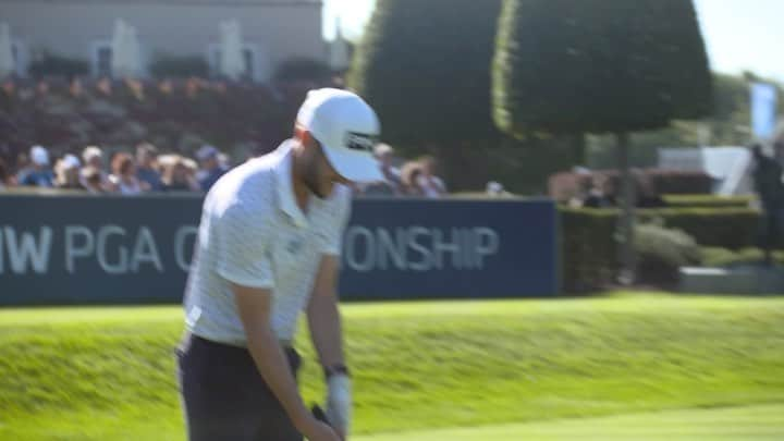 アダム・ララーナのインスタグラム：「1st tee nerves? 😉 Great fun today at the @bmwpga Pro-Am. Brilliant to see so many fans back out watching some golf. Also nice to get out there with @jayvee_101, alongside @eddiehearn & @t22felton. #BMWPGA」