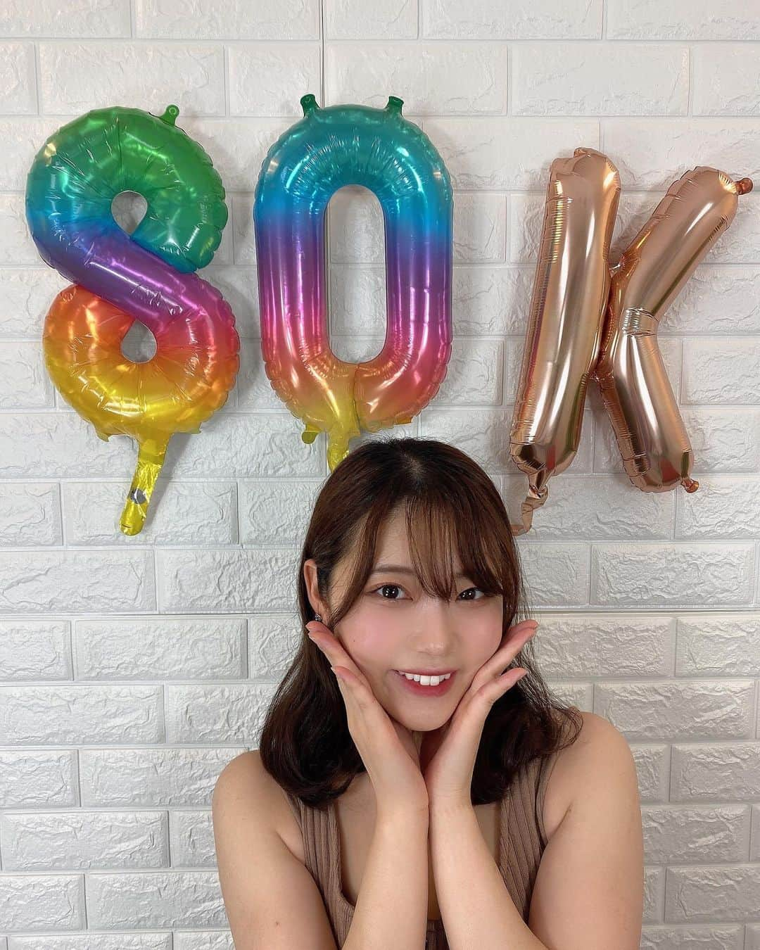 二葉エマさんのインスタグラム写真 - (二葉エマInstagram)「.  Instagram8万人フォロワー様ありがとうございます！！🎉 これからも頑張りますのでよろしくお願いします💓✨  .  #フォロワー様#8万人#ありがとう💓」9月9日 21時07分 - futaba_ema