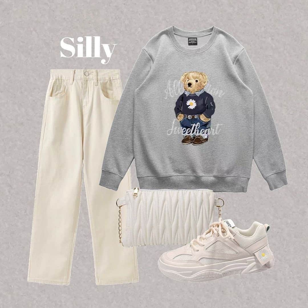 PRESSのインスタグラム：「@silly.by.press の 秋の淡色女子コーデ🕊🤍  詳しくは商品タグをチェック📎  #韓国ファッション通販 #韓国ファッション通販 #韓国アパレル #韓国通販 #한국페션 #koreanfashion #淡色女子 #淡色コーデ #淡色」