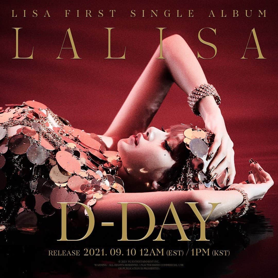 BLACKPINKさんのインスタグラム写真 - (BLACKPINKInstagram)「LISA - FIRST SINGLE ALBUM LALISA D-DAY POSTER  #LISA #리사 #BLACKPINK #블랙핑크 #FIRSTSINGLEALBUM #LALISA #TITLE #LALISA #D_DAY #20210910_12amEST #20210910_1pmKST #RELEASE #YG」9月10日 0時00分 - blackpinkofficial