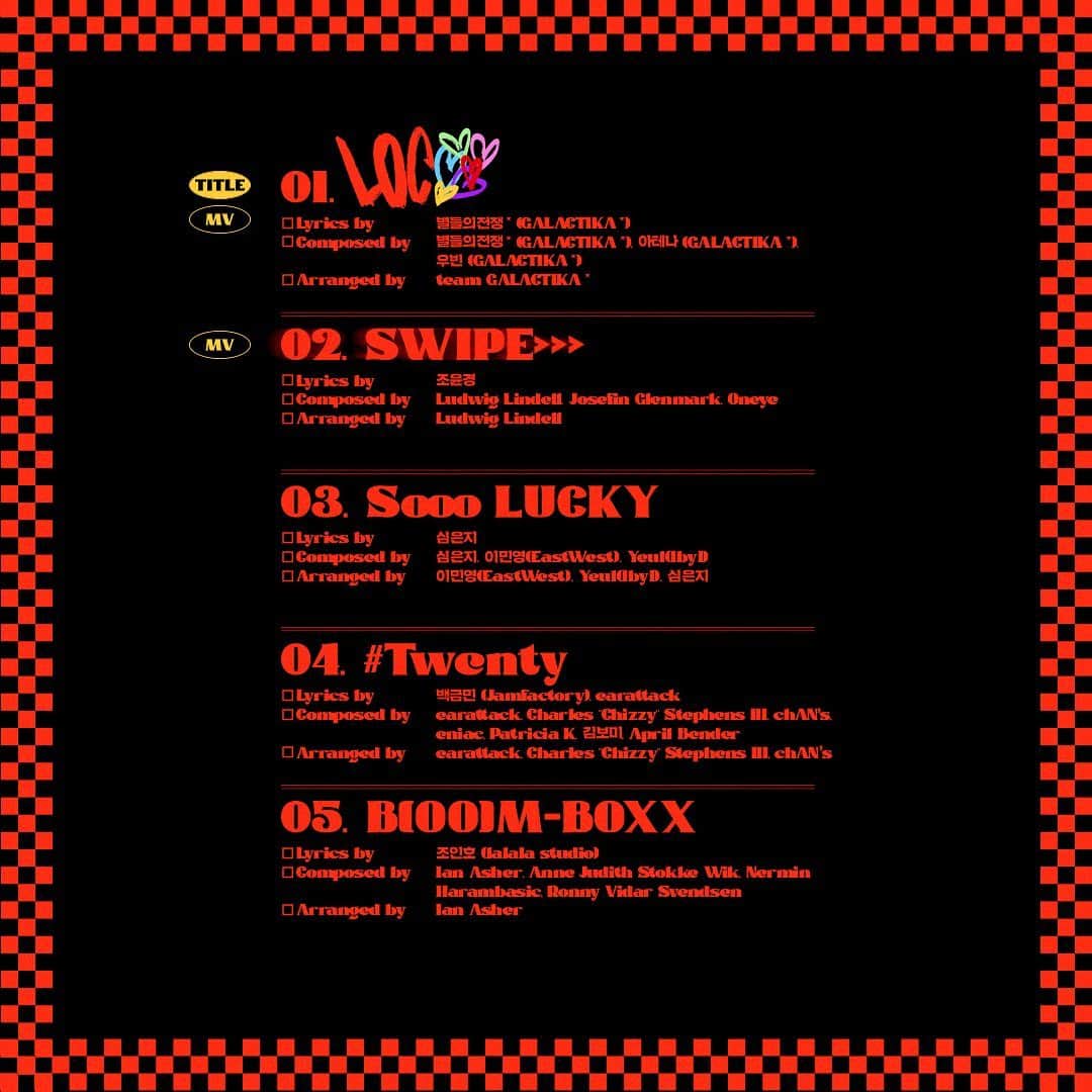 ITZYさんのインスタグラム写真 - (ITZYInstagram)「ITZY The 1st Album <CRAZY IN LOVE>  Track List  💟 TITLE TRACK "LOCO" 💟 2021.09.24 FRI 1PM (KST) | 0AM (EST)  <CRAZY IN LOVE> Pre-orders https://orcd.co/crazyinlove  #ITZY #있지 @itzy.all.in.us #MIDZY #믿지 #CRAZYINLOVE #LOCO #ITZYComeback」9月10日 0時01分 - itzy.all.in.us
