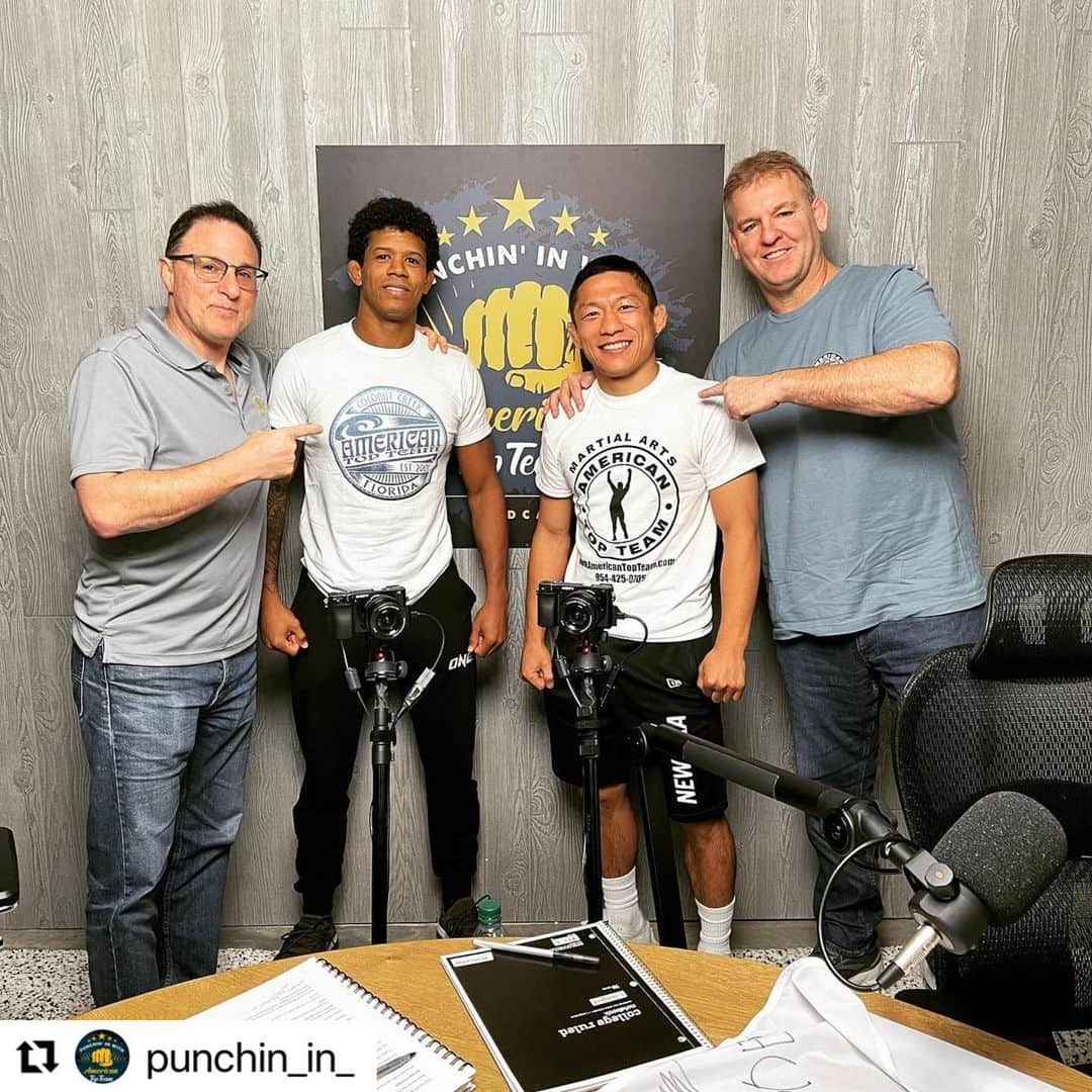 堀口恭司のインスタグラム：「I sent the formal message to you right now. I am really happy to fight with ATT members at Bellator! Please listen this Podcast!  https://m.youtube.com/watch?v=Rr35Dwvq0sg&list=PLkJjlmdSwNiZrTZedOqSPseoUP07cv32X&index=8」