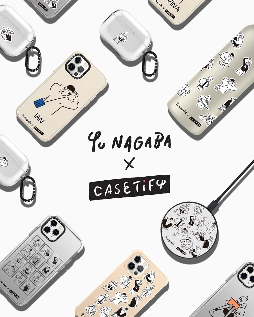 Yu Nagabaのインスタグラム：「CASETiFY STUDiO 渋谷PARCO店が本日からOPEN⚡️️ OPENに合わせて、以前発売した Yu Nagaba×CASETiFYの別カラーとウォーターボトルなどが発売されます🔥  CASETiFY STUDiO 渋谷PARCO店 東京都渋谷区宇田川町15-1 PARCO 3F 営業時間：11:00〜20:00  #CASETiFY #kaerusensei #yunagaba #長場雄」