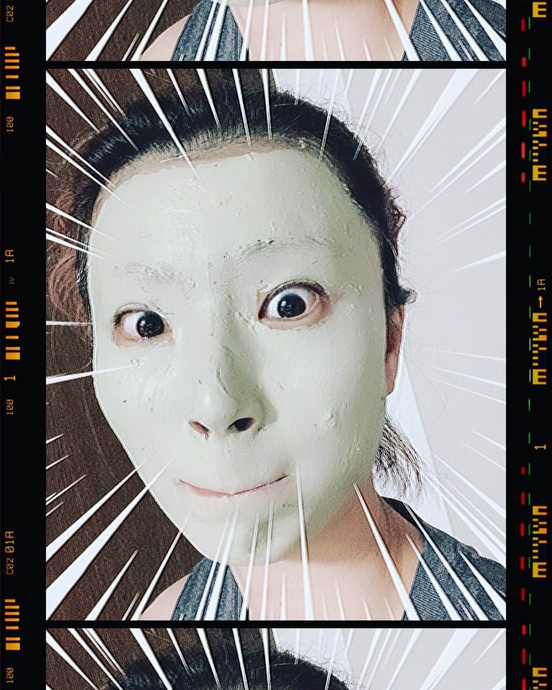 栗原三佳さんのインスタグラム写真 - (栗原三佳Instagram)「初めてこれ使ったけど、 何がびっくりって塗った顔が マスクマンみたいで1人で笑けた🤣w  また見つけたら買おかな🤣🤣   #緑のマスクマン知ってる？  #あれ面白い映画やったけど  #みんな知らんかな？」9月10日 22時22分 - 24.sou_kurihara.mika