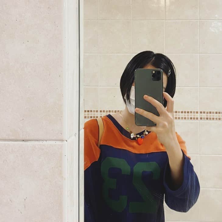 宮崎優のインスタグラム：「今日の服、アッツカッター。」