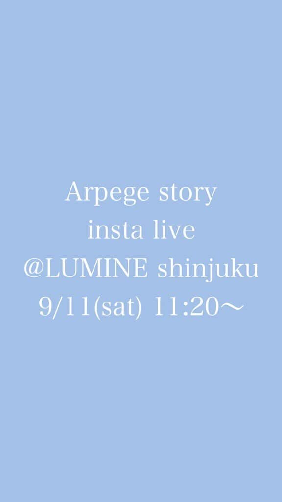 Arpege storyのインスタグラム