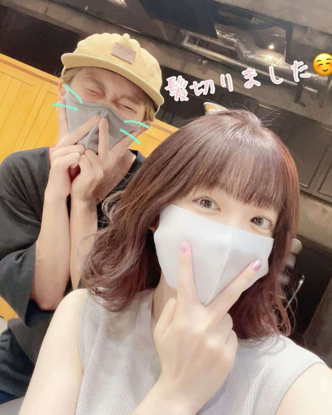 諏訪彩花のインスタグラム：「そーいえば！髪切りました💇‍♀️❣️ なんか、久しぶりだな、この感じ。kanaさんありがとうございますー！✨」