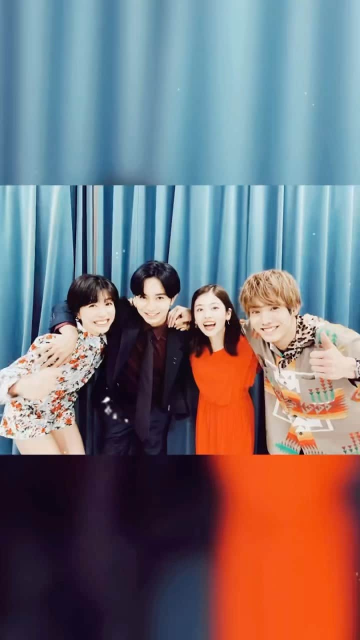 長谷部宗介のインスタグラム：「Sosuke × Ai × Higuchi × Risa  Special Movie 2  「Just The 4 Of Us  　Having A Blast! 」  素晴らしく素敵な4人だと思います。  共にこの夏を過ごせたこと 空中浮遊してしまうくらい 僕にとってなんとも夢心地な仲間です。  愛情と感謝を込めて 楽しく作りました。  ドラマ最終回に向けて、 この映像と共に かのきれはギアを上げます。  ではどうぞ。  #OOTD #ootdfashion #fashion #asia #japan #tokyo #video #teaser #quartet #love #dualipa #levitating #長谷部宗介 #佐藤愛 #樋口拓也 #桐山梨沙 #中島健人 #小芝風花 #赤楚衛二 #佐久間由衣 #彼女はキレイだった #中島健人Instagram」