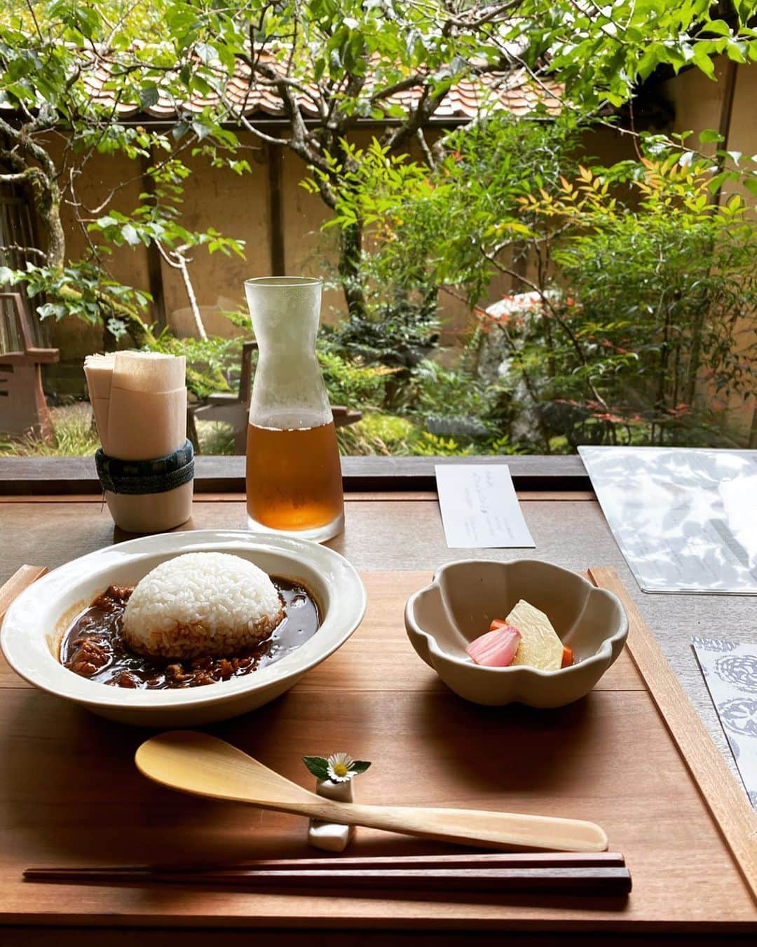 伊澤一葉のインスタグラム：「石見銀山の群言堂でハヤシライス食べた。」