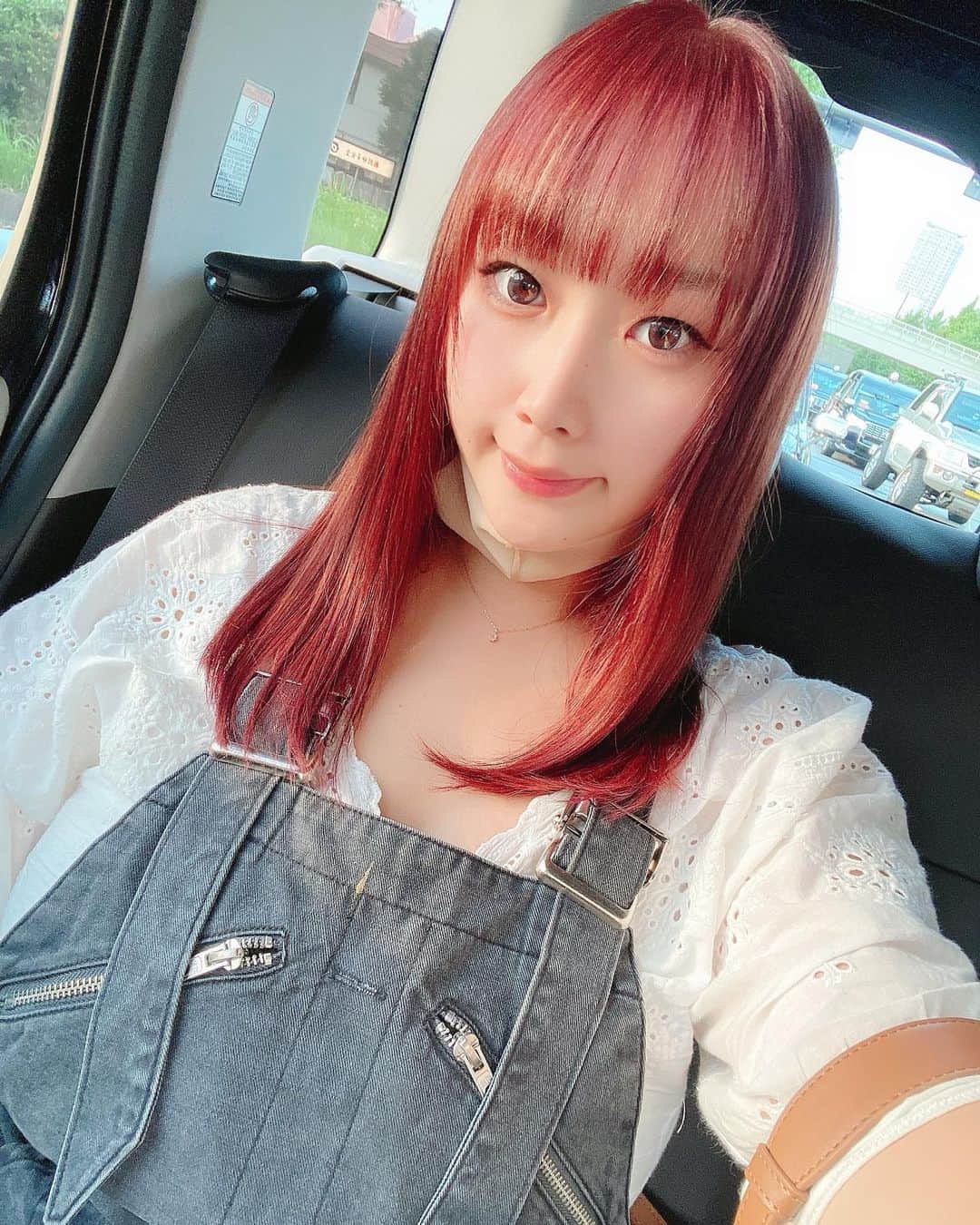 のインスタグラム：「🍒 イメチェン💖  この色でこんなにツヤツヤ✨ @takaya_o 流石っす😎👍 ありがとうございます🌈🌈」