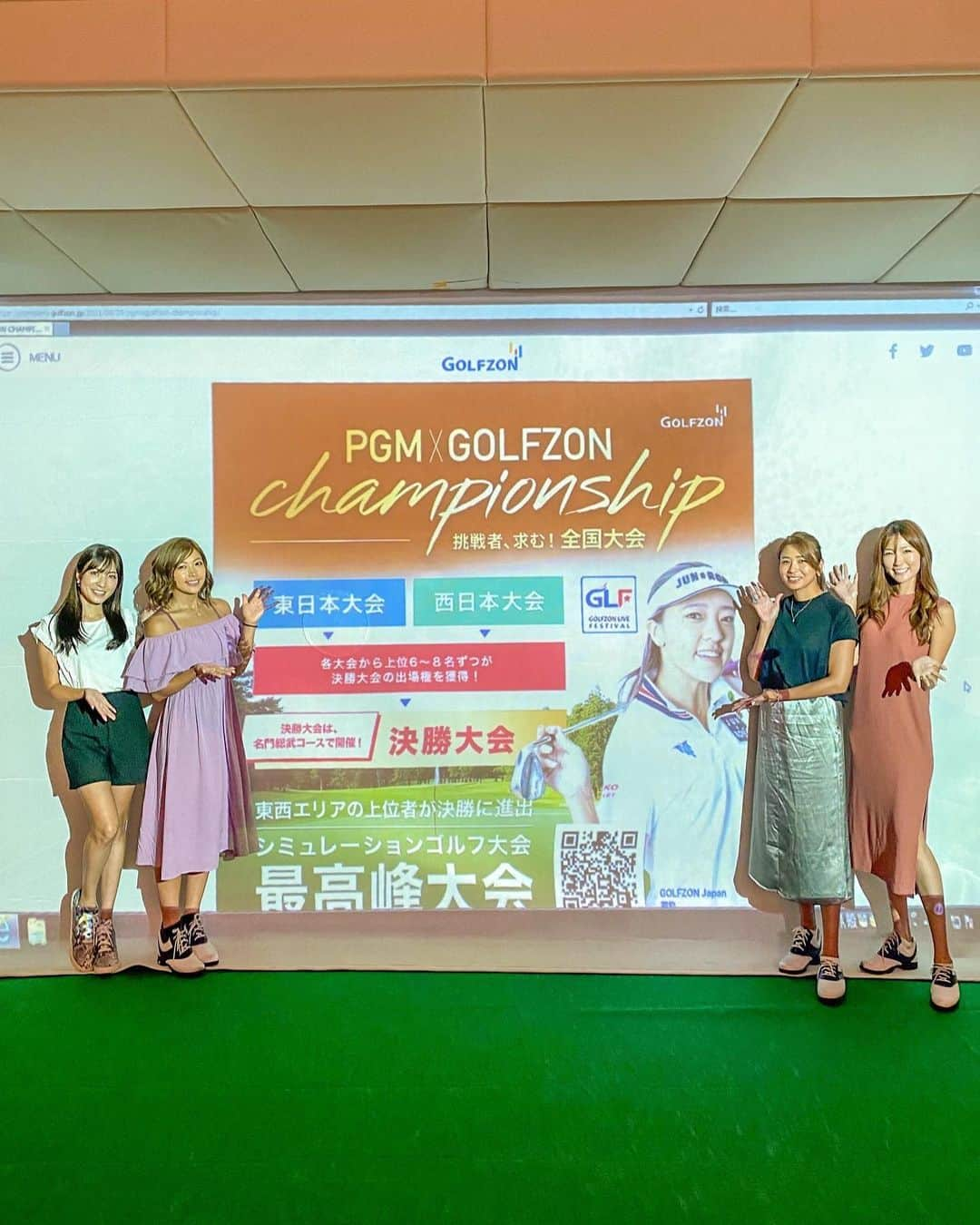 あおい夏海さんのインスタグラム写真 - (あおい夏海Instagram)「先日PGAゴルフアカデミー銀座でGOLFZONのシミュレーションゴルフ地域別大会に、みんなで参加してきましたー！⛳️😆  今のシミュレーションゴルフは本当にすごい！ 床が動いて傾斜も出るし、ラフ、バンカーショットもあります！ パターがなれなくてスコアはボロボロでしたが(笑)楽しかったー！！  大会は全国から参加可能で都度開催されているので、皆さんぜひ大会に参加してみてね🎵🍒 何度も通ってエントリーすれば、優勝を狙えるかも！？😆   #ゴルフゾン #GOLFZON #シミュレーションゴルフ　 #ゴルフシミュレーター #インドアゴルフ  #ゴルフ女子 #ゴルフスイング  #ゴルフ男子  #全国大会  #ゴルフ練習  #スポーツ女子」9月13日 20時25分 - natsumi.aoi