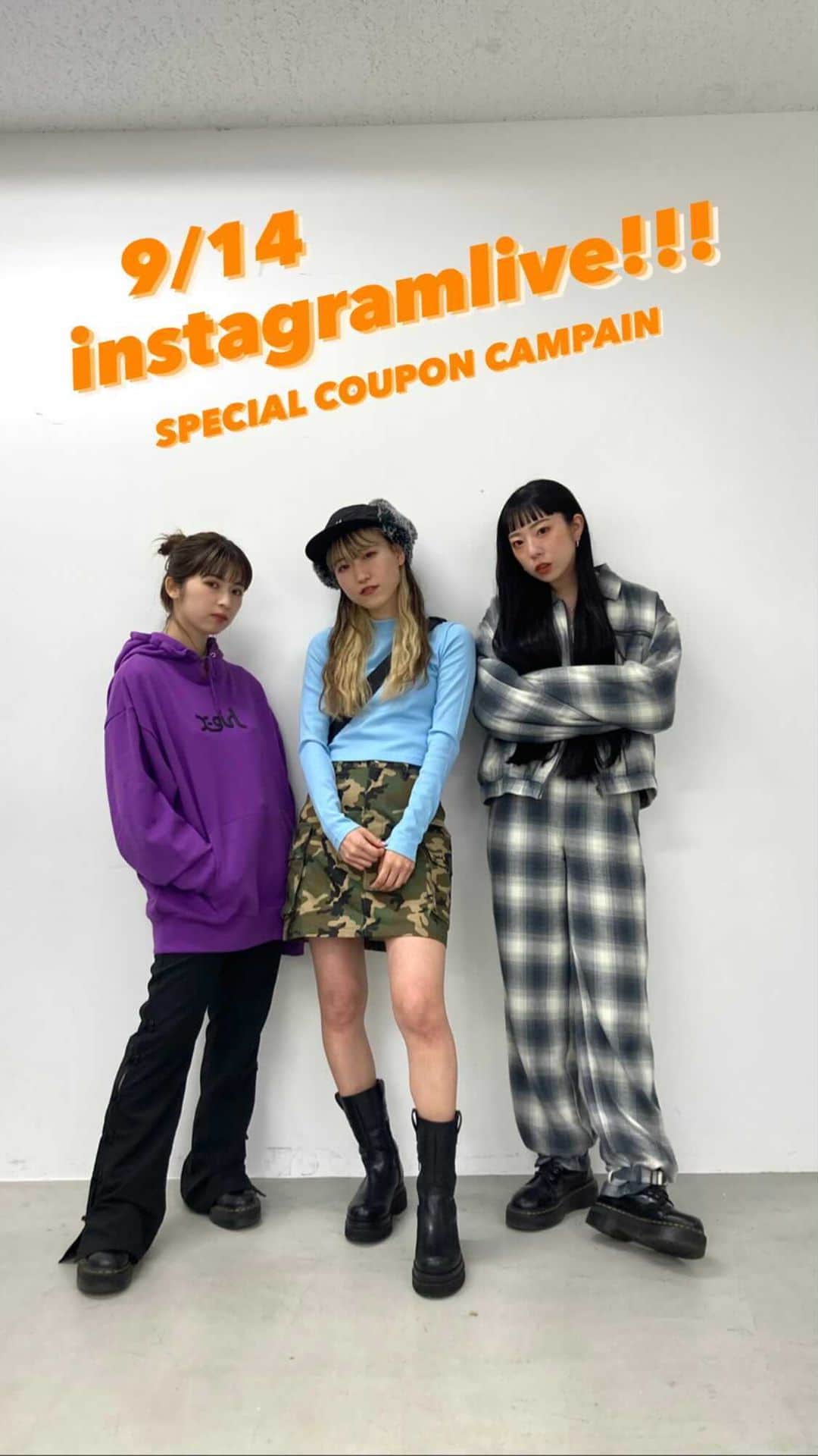 XGIRL_ootdのインスタグラム：「おいな @pyn0504 151cm ゆりゆり @yuriiii2  162cm あやなん @ayanaaan_26  158cm  SPECIAL COUPON CAMPAIN &KOZIK紹介🔥  アイテムはこちらからCHECK ▶︎ https://calif.cc/collections/210914xg_instalive?page=1&rb_snize_facet5=210914_xg_LIVE&utm_medium=social&utm_source=instagramstories_ootd&utm_campaign=XG&utm_term=20210914&utm_content=INSTALIVE」