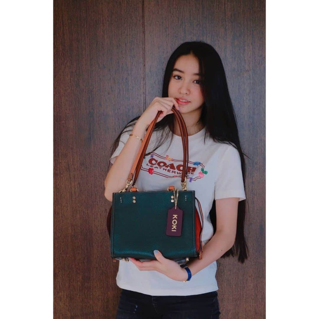 kokiさんのインスタグラム写真 - (kokiInstagram)「Thank you @coach for this adorable Rogue bag 💓💓💓   Enjoy your Rogue Bag! @Coach #CoachNY  #TheRogueBag」9月14日 20時48分 - koki