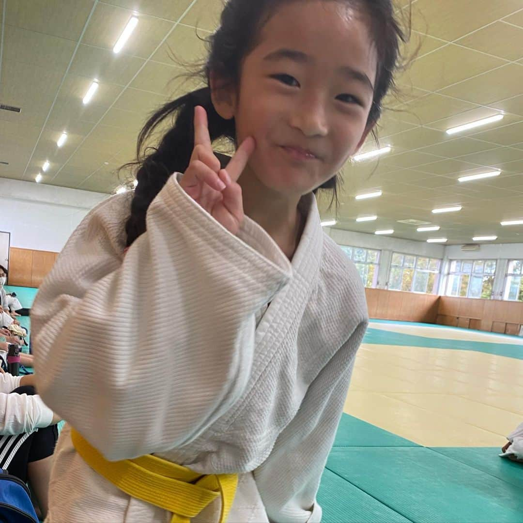 大友愛さんのインスタグラム写真 - (大友愛Instagram)「今日も🥋  コロナ禍で 家で過ごす事が増えてたから いい週末だね☺️👌  #キッズ柔道 #体験」10月10日 11時16分 - ai_dayooon