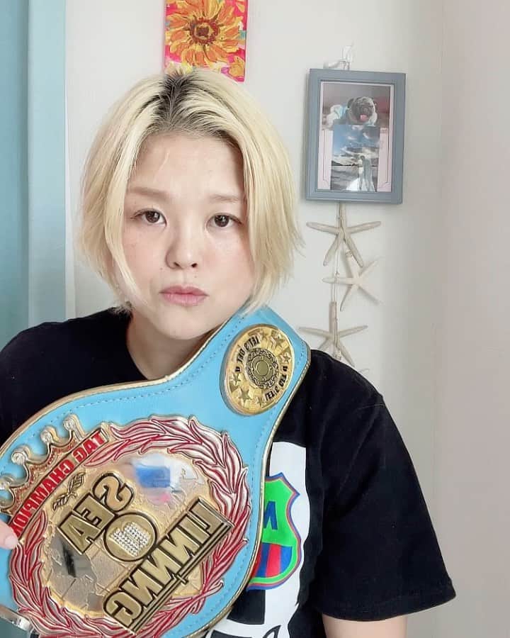 高橋奈苗のインスタグラム：「田中将斗に届けーーーー！！！  @masato.tanaka.zero1   今日はノア参戦でしたね。お疲れ様でした。」