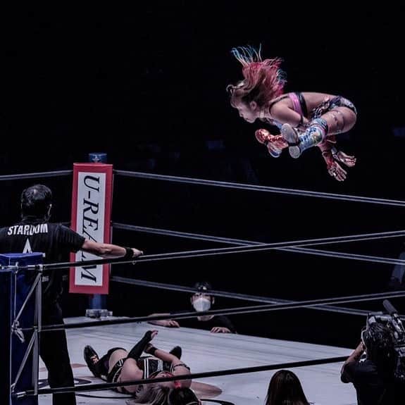 のインスタグラム：「修羅へ  #stardom #Wrestler #スターダム #ウナギカブキ #大阪城ホール」