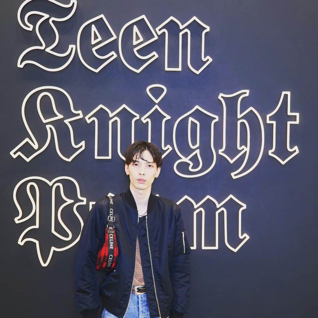 守屋光治のインスタグラム：「@celine   #CELINEBYHEDISLIMANE  #CELINEHOMME  #CELINEHOMMESHIBUYAPARCO  #TEENKNIGHTPOEM」