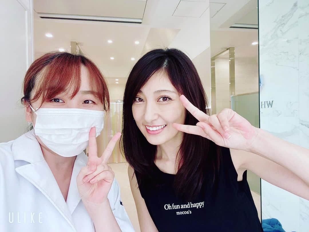 熊田曜子さんのインスタグラム写真 - (熊田曜子Instagram)「久しぶりにホワイトニングに行ってきたよ🦷 今日は撮影があるから 歯を見せて笑おう😁  #ホワイトニング　#ホワイトラボ　#白い歯　#歯」10月12日 9時32分 - kumadayoko