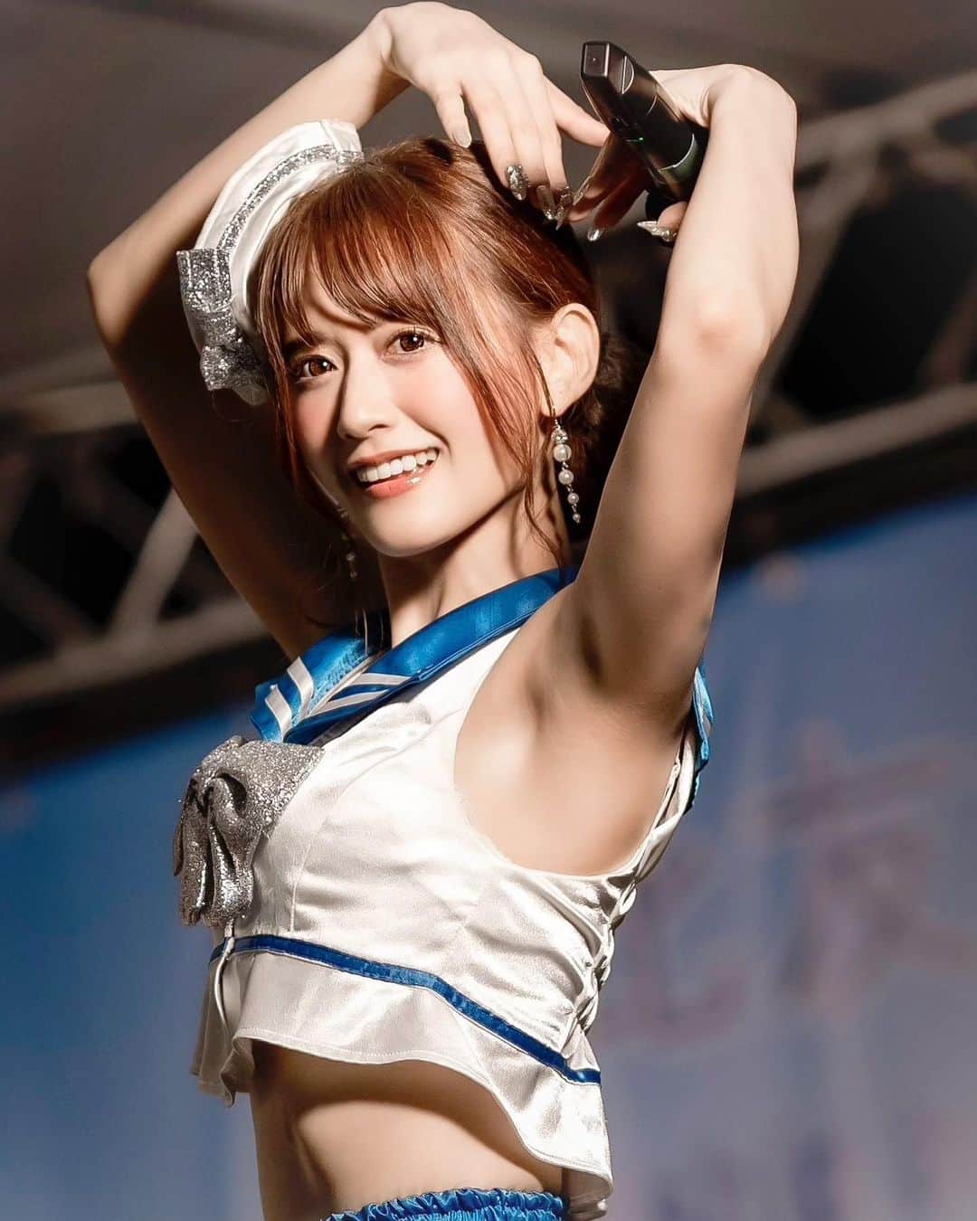 希島あいりのインスタグラム：「恵比寿マスカッツに再加入して 初の有観客ライブ楽しかった☺︎💖  .  .  #恵比寿マスカッツ #3期生 #ライブ #フィリピンエキスポ2021🇵🇭 #ちっぱいの国からこんにちは🌞」
