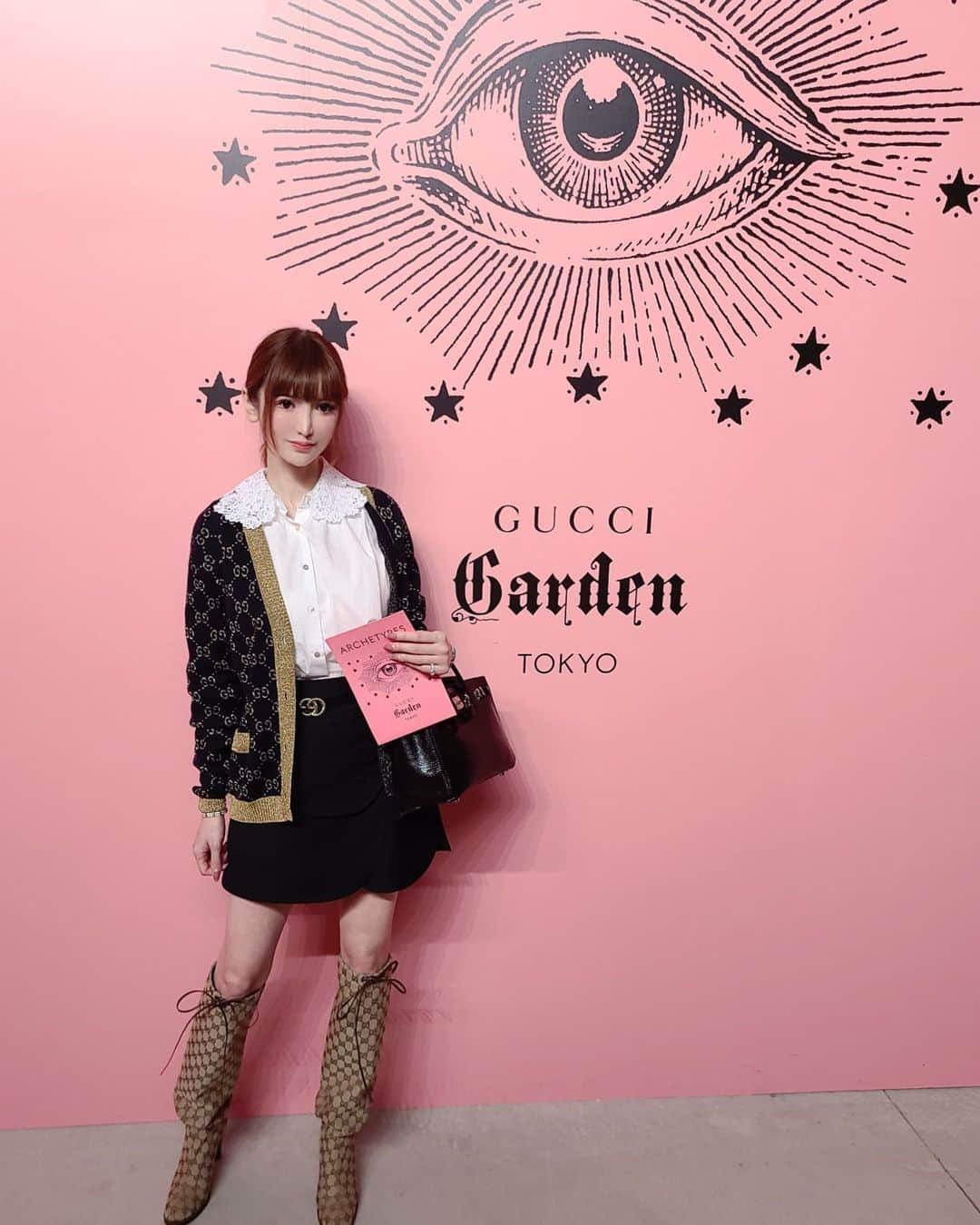 まき子のインスタグラム：「gucci100週年イベント*gucci garden* @kingtokyooo さんのトークショー🎤☆ とても素敵な体験をさせて頂きました💟💟 @gucci  #guccigardentokyo #guccigarden」