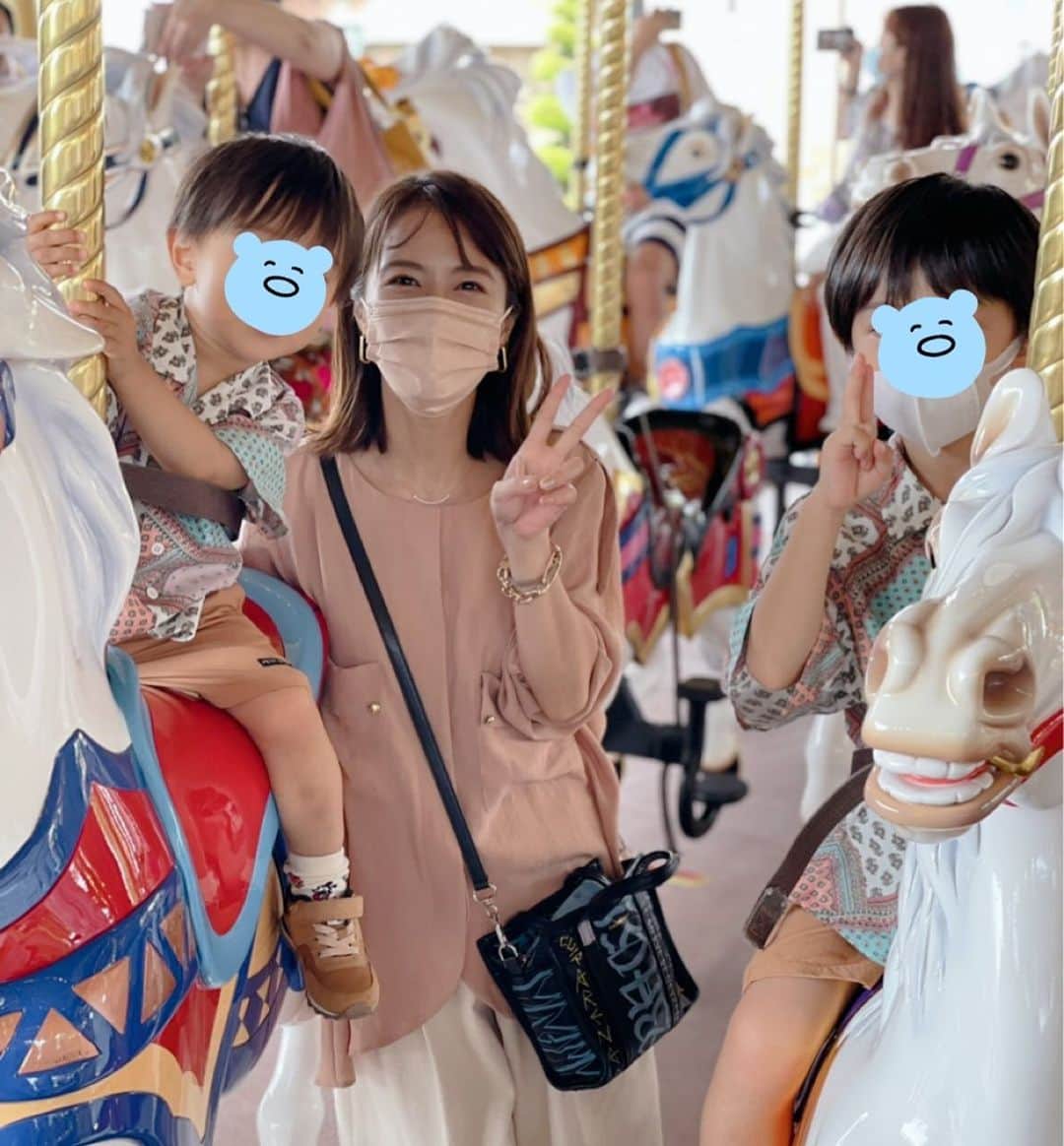 神戸蘭子のインスタグラム：「久々に子供達と遊びに出かけました😁☺️  #東京ディズニーランド  #子連れディズニー  #ママライフ　#楽しい時間  #子供とお出かけ」