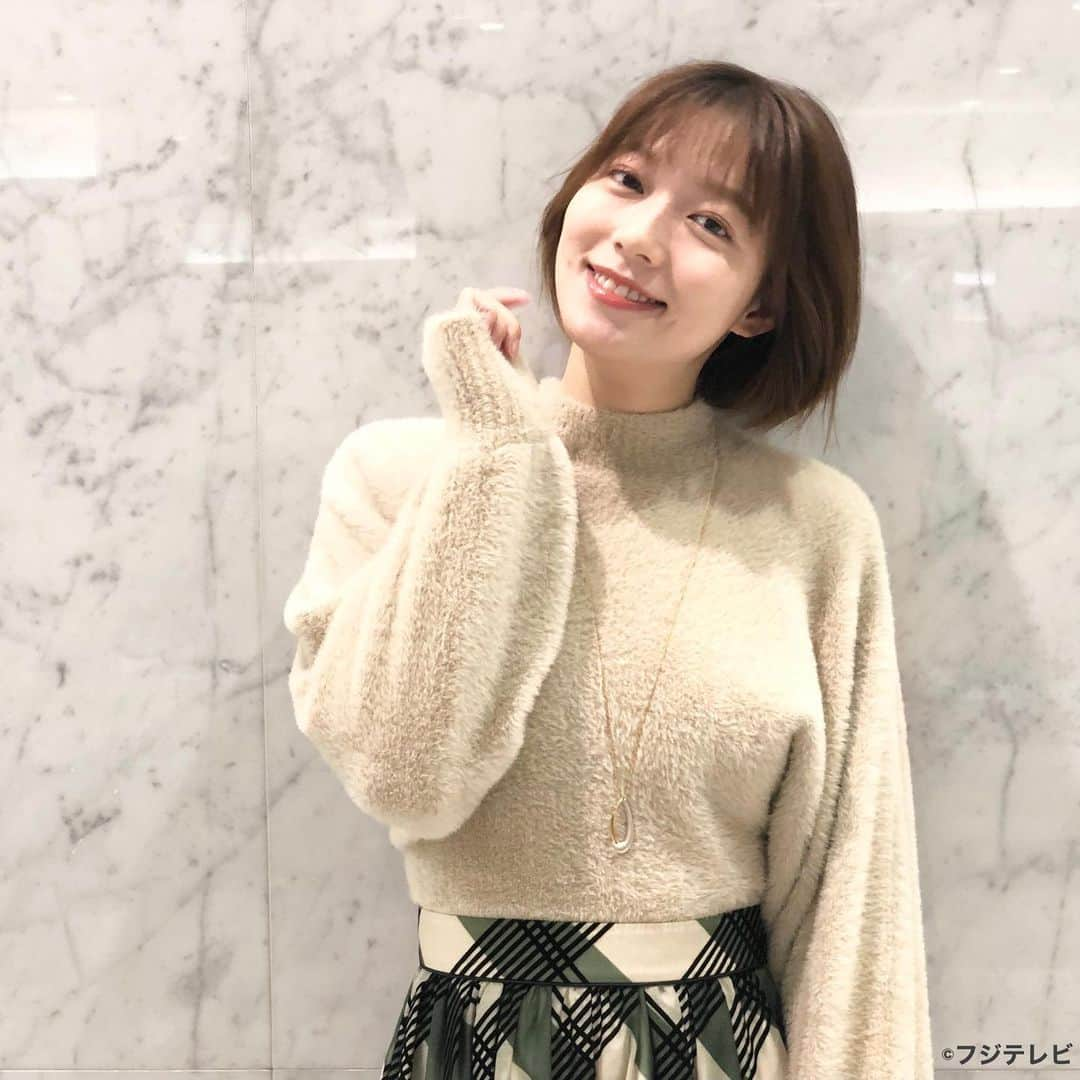 フジテレビ「めざましテレビ」さんのインスタグラム写真 - (フジテレビ「めざましテレビ」Instagram)「ファッション雑誌CanCamとコラボした お天気コーナー「きょう何着て行く？」 阿部華也子の毎日のコーデを紹介♪  10月13日(水) ★今日のコーデ★ ・ニット→ @mercuryduo_com  ６６００円  ・スカート→ @apuweiser_official ２万９００円  ・靴→ @apuweiser_official ２万７５００円   ・ネックレス→ @joueteofficial ２万３１００円  ★ポイント ★ 大柄チェックと透け感のある素材を組み合わせた主役スカート✨シンプルトップスを合わせるだけで、簡単に着映えを叶えてくれます😻 ふわふわ質感の起毛ニットなら、秋ムードがさらに高まって♡🍂  #めざましテレビ #きょう何着て行く？ #阿部華也子 #今日のコーデ #コーデ #CanCam #今日のファッション#ootd #きょう何着て行く？は月〜金朝6時22分ごろ放送 #スタイリストたなべさおり #かやちゃん #きれいめコーデ #きれいめカジュアル #大人コーデ #秋コーデ #オフィスカジュアル #上品コーデ #アナウンサー衣装」10月13日 14時03分 - mezamashi.tv