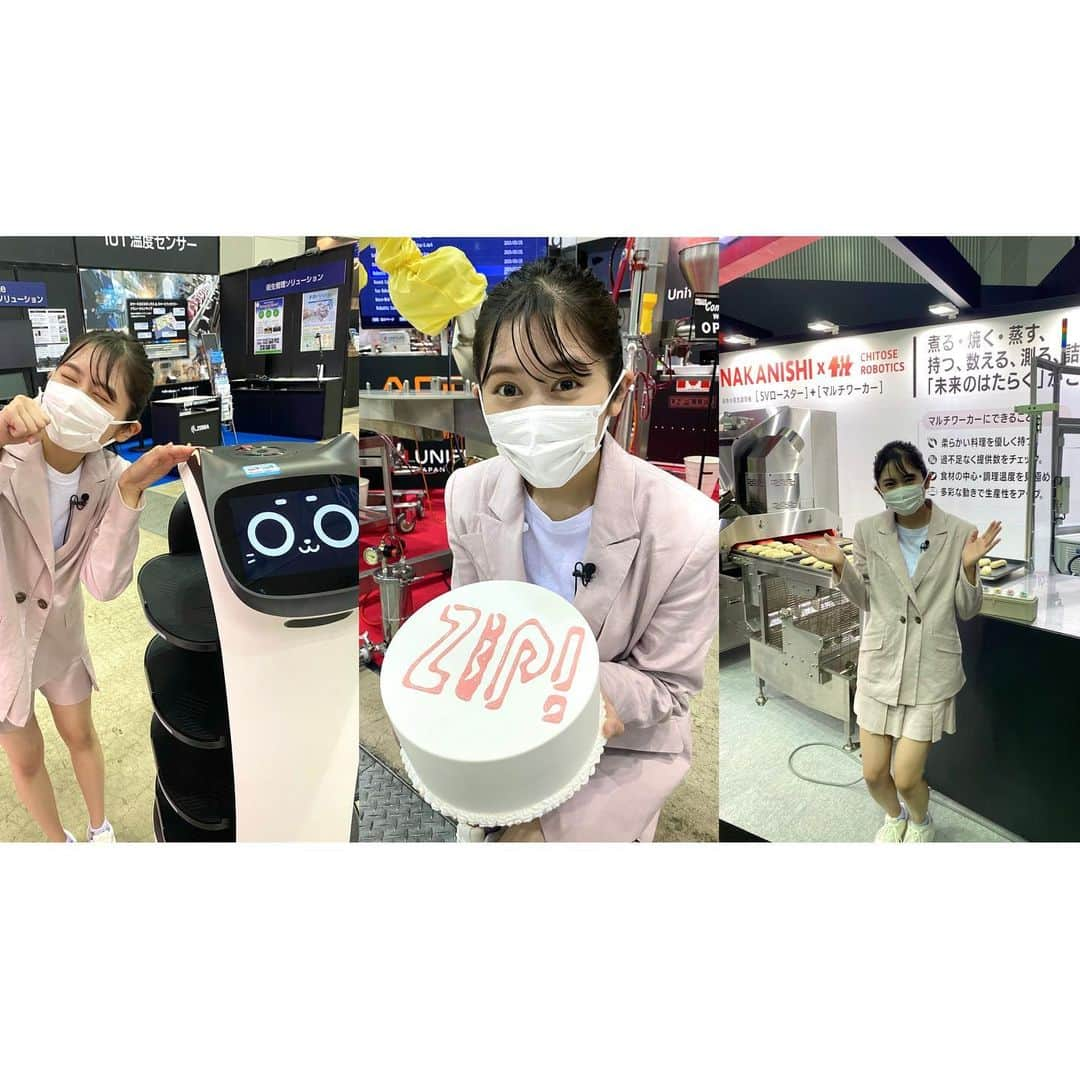 浅野杏奈さんのインスタグラム写真 - (浅野杏奈Instagram)「今朝の「ZIP!」中継コーナー ありがとうございました❤️  今日から始まった"フードテック ジャパン"の会場に伺いました！  最先端のマシンやロボットいかがでしたか〜🤖  #ZIP! #フードテックジャパン」10月13日 19時05分 - this.is.anna_box