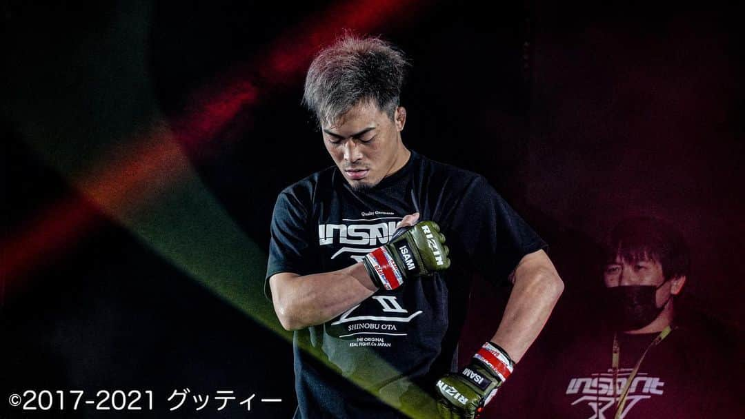 グッティーのインスタグラム：「ㅤ ㅤ 「MMA初勝利！！」 ㅤ #太田忍 選手 #RIZIN30 #congratulations #グッティー写真」