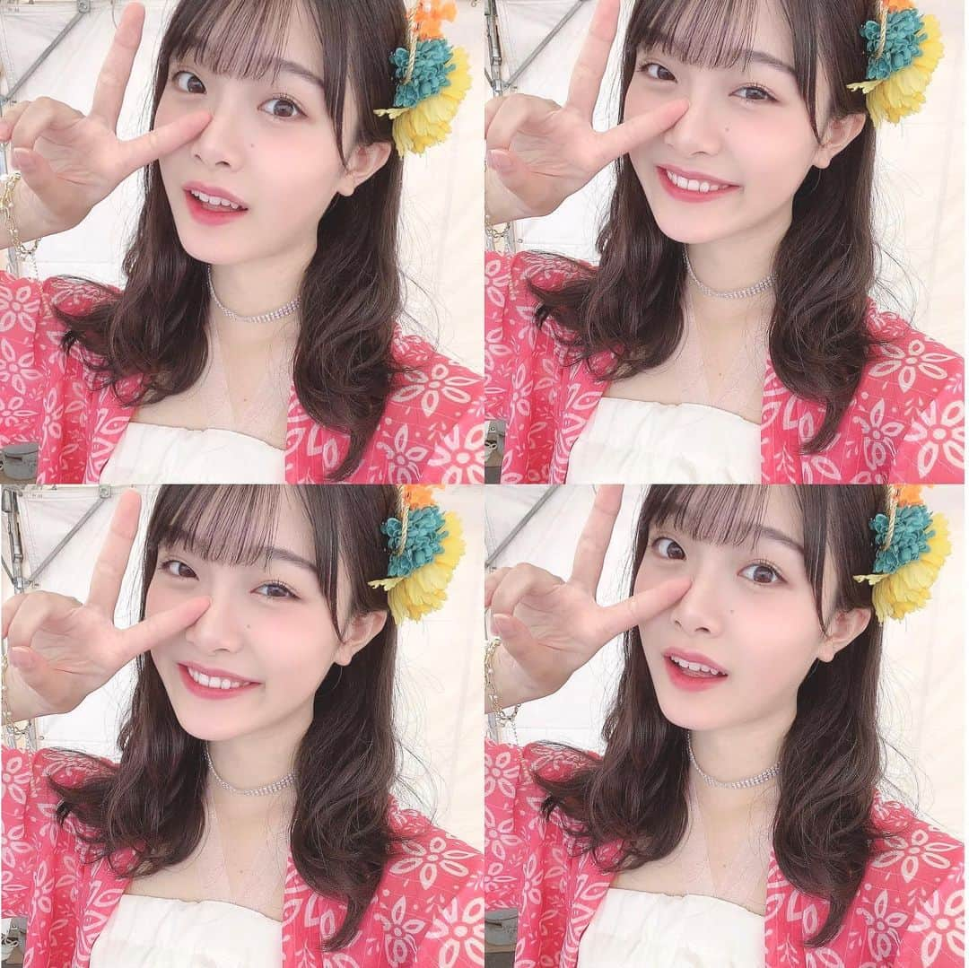 小越春花さんのインスタグラム写真 - (小越春花Instagram)「にいがた総おどりさんに出演させていただきました！！ NGT48の6thシングル ｢Awesome｣はにいがた総おどりさんとのコラボソングになっていて昨日はついに、その集大成！  メンバー全員で出演させていただけて、本当に幸せでした💞  念願のセンターになれてから、嬉しいことばかりではなくて、自分が意外とネガティブな性格なことも知りました。 メンバーや関係者の皆さん、家族、そしてファンの皆さんが支えてくださったおかげで、自分がセンターと初めて聞いた時よりも少しはセンターらしくなれたかな…？😊 と思います！  でも、全然まだまだなので頑張ります！！  もっとガツガツいく！と、逃げ道を作らない！  です！！  これからも応援、よろしくお願いします🙇‍♀️！  #にいがた総おどり  #NGT48 #Awesomeみんなで #みんなで踊ろけ #はるか村」9月21日 7時47分 - haruka_2525_ngt48