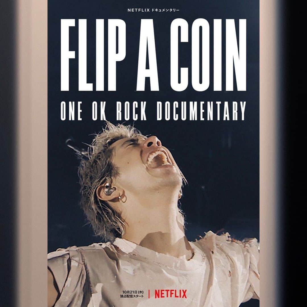 Taka さんのインスタグラム写真 - (Taka Instagram)「Netflix Documentary "Flip a Coin -ONE OK ROCK Documentary-" Available worldwide on Oct 21, 2021!  Netflixドキュメンタリー 『Flip a Coin -ONE OK ROCK Documentary-』 10月21日（木）全世界独占配信決定！  Viewing Link: netflix.com/flipacoinoneokrockdocumentary  #oneokrock #netflix #flipacoin」9月22日 12時14分 - 10969taka