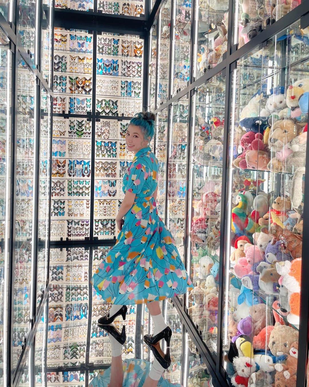 仲里依紗のインスタグラム：「たのぴかった🦄🧸🎀🤖🌈🩰 @gucci  #guccigarden   hair&make💄 @nasup」