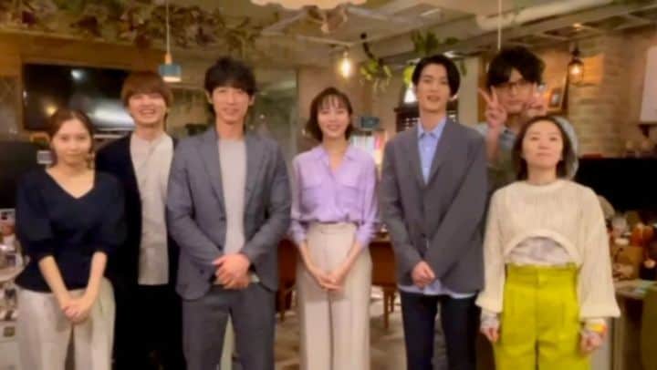 推しの王子様のインスタグラム：「#最終回 の今週は 「ペガサス·インク」メンバーより  🌟#推しの王子様　最終回🌟 　　⚠️今夜10時20分⚠️  を、お知らせします  最後まで"愉快な仲間たち"なのです😁  #比嘉愛未 #渡邊圭祐 #ディーンフジオカ #徳永えり #瀬戸利樹 #佐野ひなこ #谷恭輔  #推しプリ  #今夜10時20分」