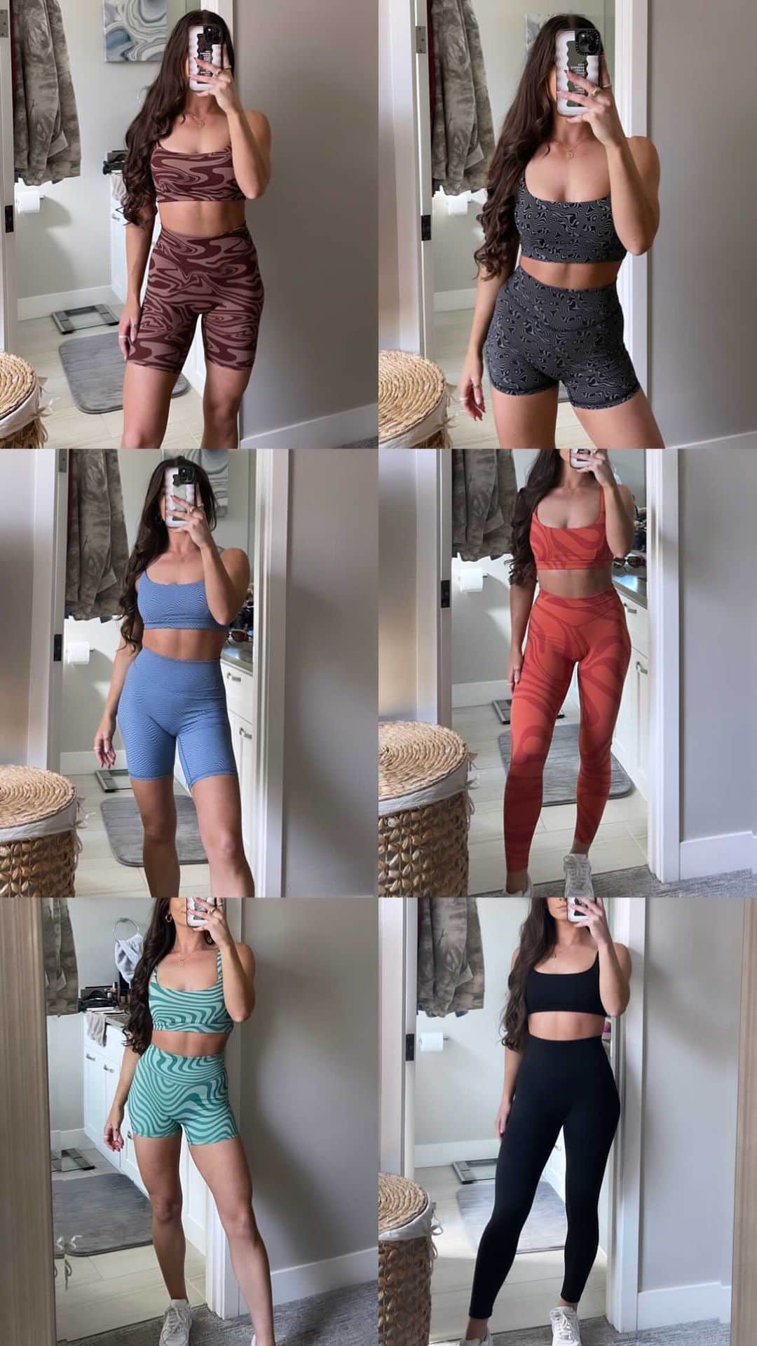 のインスタグラム：「Panorama try on haul! Launching Monday 9/27 at noon MT 🤎⁣ ⁣ Stats:⁣ 5’2” 115lbs⁣ 25” waist⁣ 34A bust⁣  SMALL (A-C cup) bra⁣ XS in all bottoms⁣ ⁣ Let me know if you have any other questions down below! I also will be doing a question box on my stories tomorrow 🤎」