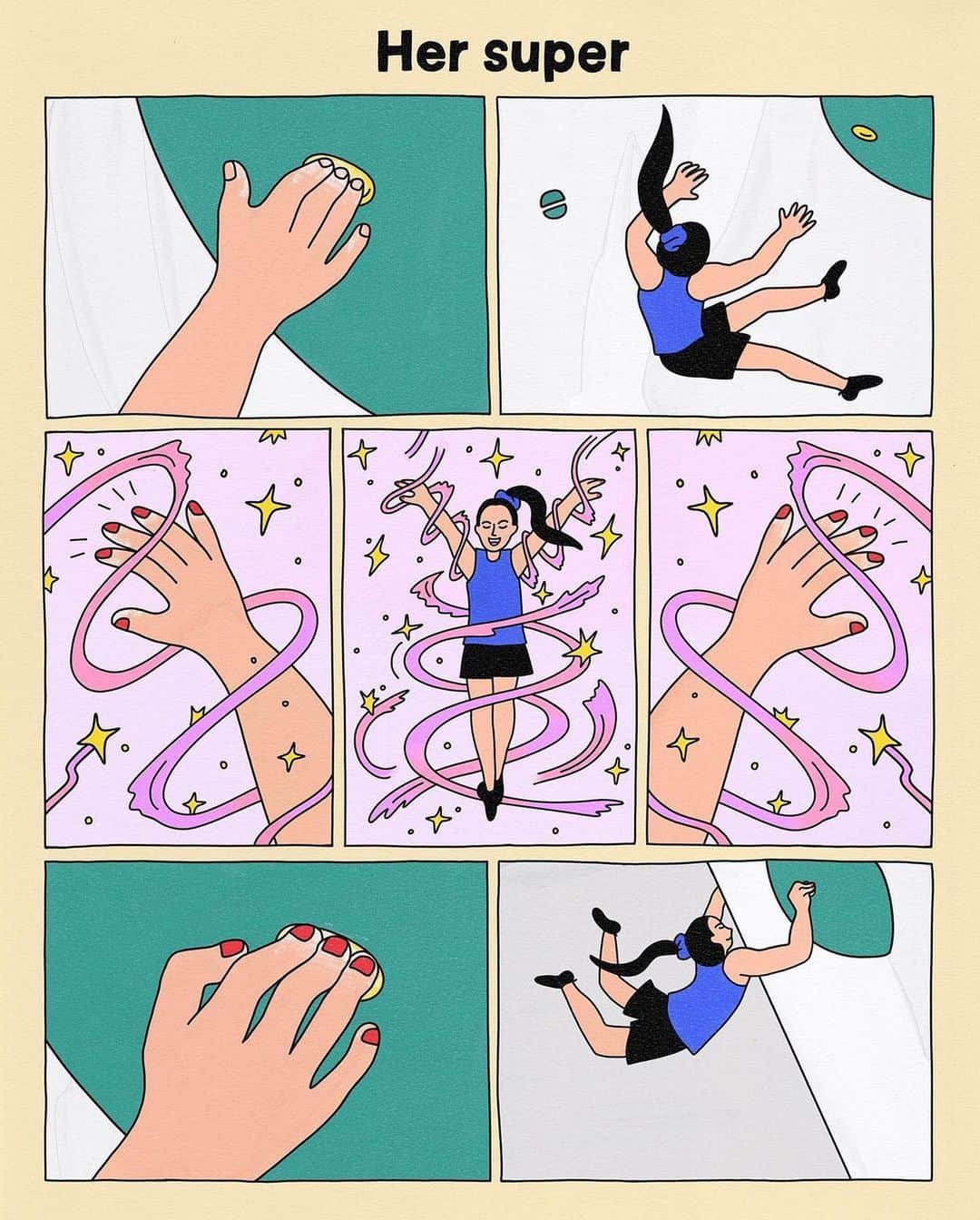 野口啓代のインスタグラム：「* * Everyone knows. * I'm magical on my finger.🧙‍♀️🪄 * She knew the magic, too. @hekysack * *」